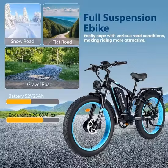 Vélo électrique pliant de 26 pouces, vélo de ville électrique, VTT avec frein à disque sans balais de 500W, vélo électrique